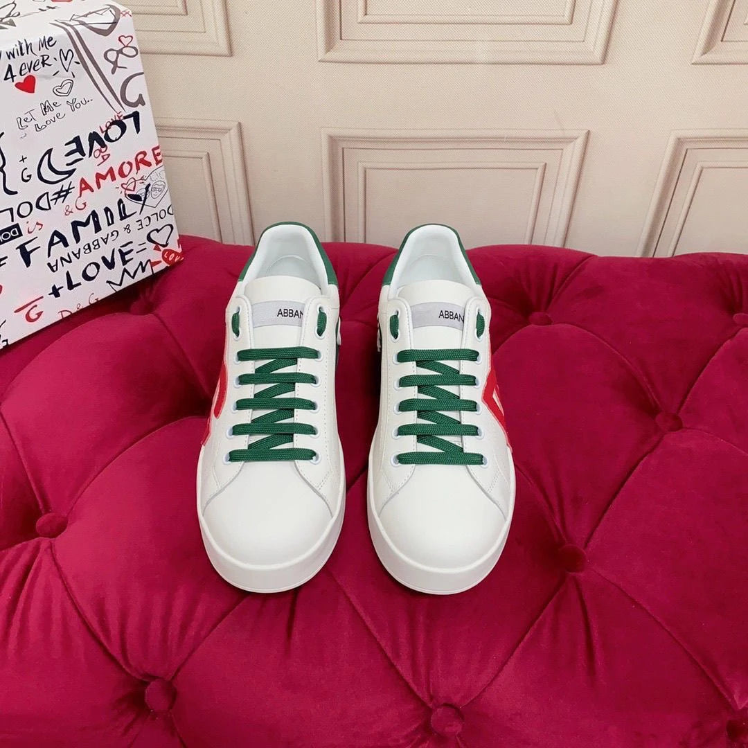 New High-end Italian-style Men's Lace-up Sports Casual Shoes, Fashionable and Versatile Women's Luxury Casual Shoes