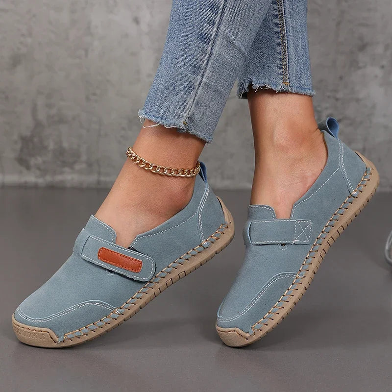 Women's Suede Loafers 2025 Casual Flat Shoes Comfortable Slip on Shoes Luxe Designer Schoenen Da Size 36 43aut É Tenis Feminino