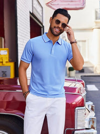 Men's Fashion 1-Piece Button-Up Shirt Lightweight Breathable Fabric for Outings Dates Work And Tra