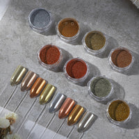 Metallic Magic Mirror Colorful Chameleon Nail Glitter Powder Super Smooth Nail Art Dust Manicure DIY Nail Decorations