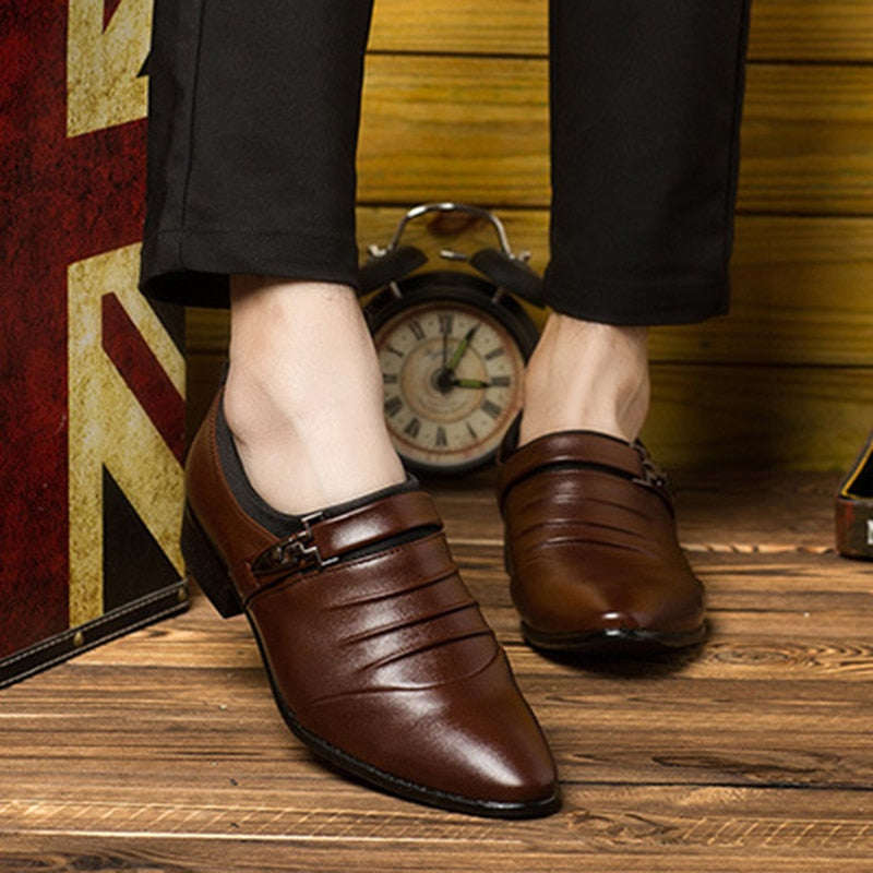 Classic Men Dress Shoes Slip on Black Leather Shoes for Men Plus Size Mega Mart Center Classic Men Dress Shoes Slip on Black Leather Shoes for Men Plus Size Mega Mart Center