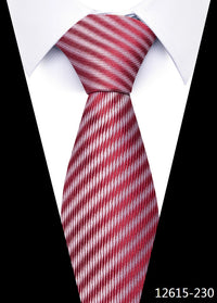 Newest Style 8 cm Necktie Man Blue Golden Striped Wedding Accessories Performance Tie Men Necktie Gravatas Fit Business