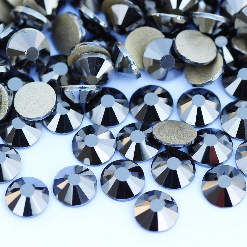YANRUO 2058 Top Non Hotfix Flat Back Rhinestones Glass DIY Cold Fixation Nail Art Decorations Stones And Crystals Strass Crafts
