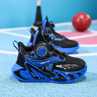 A pair of children's four-season leather high-top basketball shoes, wear-resistant basketball shoes, sizes 31-40，YZ-L833