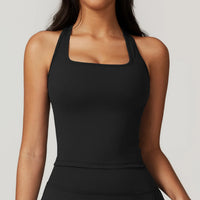 Hearuisavy Summer Shockproof Yoga Vest Running Gym Tank Top Women Fitness Quick-Dry Workout Vest Female Sports Sleeveless Top