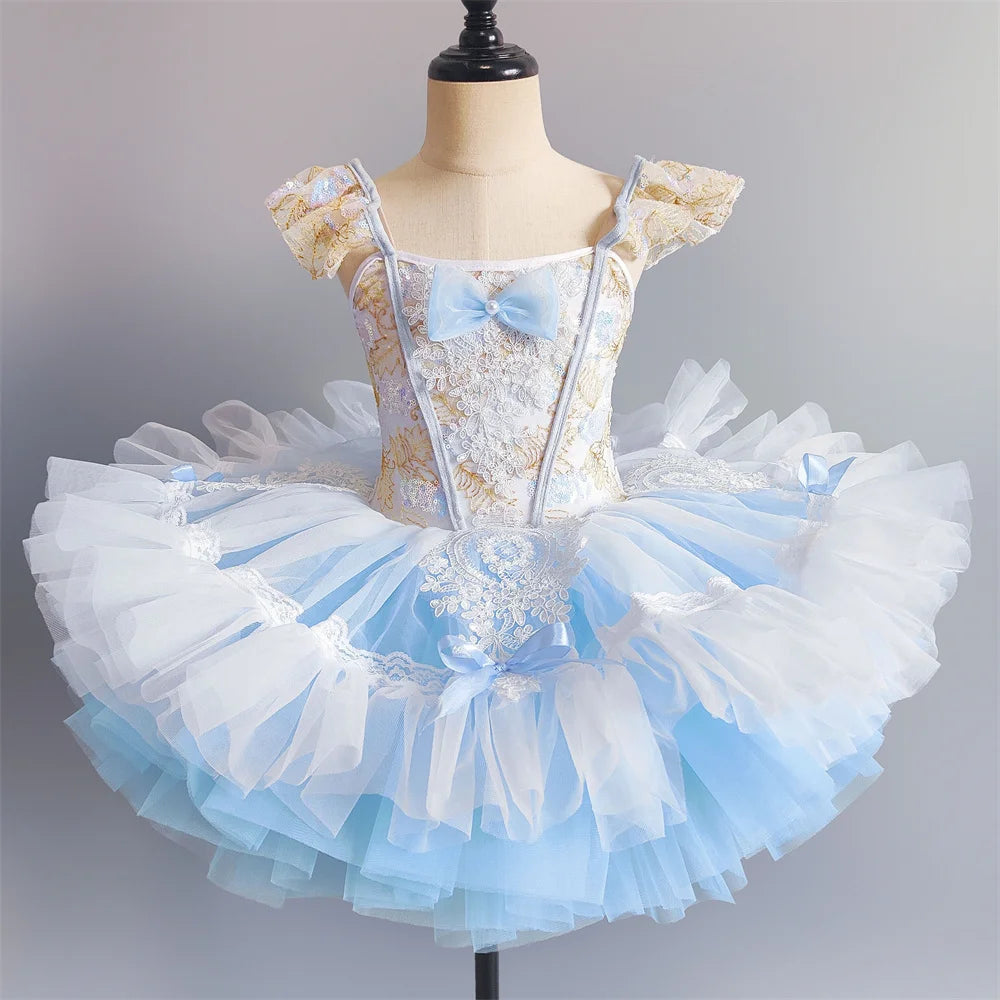 Summer Children Ballet Dress Baby Ballerine Dance Costumes Kids Dresses Tutu Girl Ballet Leotards Vestidos Party Girls Clothing