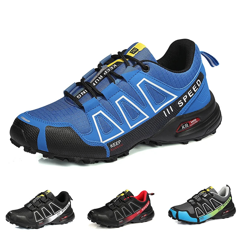 Men's Hiking Shoes All-terrain Outdoor Sports Shoes Breathable Mesh Non-slip Wear-resistant Hiking Shoes Outdoor Cycling Shoes