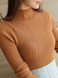 Fashion 2023 Autumn Winter Turtleneck Sweaters Women Long Sleeve Stretch Pullovers Sweater Jumper Knitted Basic Tops Clothing