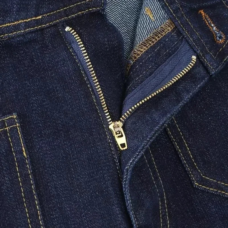 Casual Women's High Waist Straight-leg Jeans Pants Fashion All-match Full Length Denim Pants Elegant Pocket Zipper Jean Trousers
