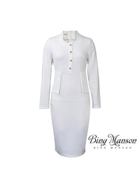 2023 Autumn New Style Women Elegant Long Sleeve Business Church Dress Women Knee Length Office Formal Professional Pencil Skirt