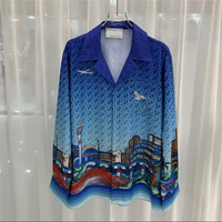 2025 men's printed T-shirt, men's and women's long sleeved shirt, 100% polyester fiber, fashionable and comfortable casual men's