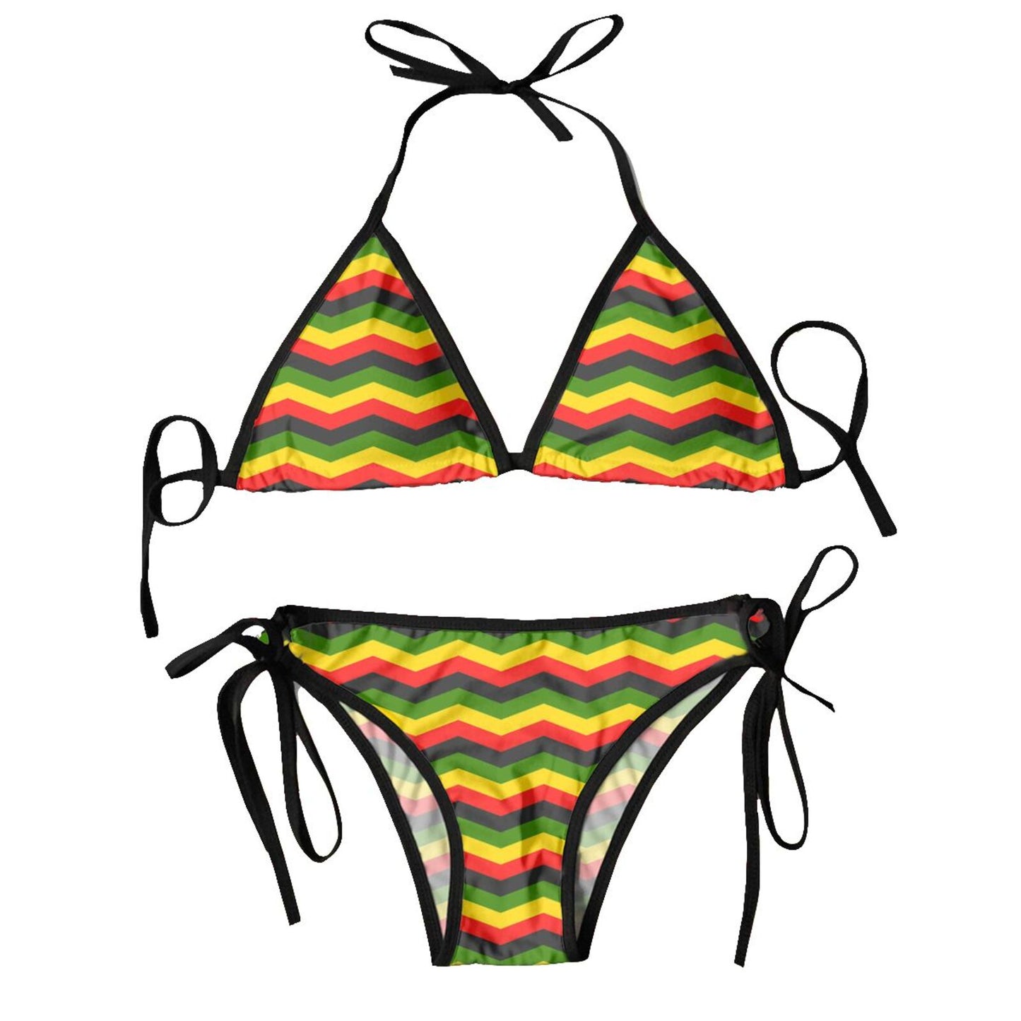 Sexy Brazilian Thong Bikini Mujer Swimwear Women 2023 Jamaica Flag Summer Beachwear