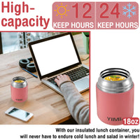 Stainless Steel Insulated Thermo Soup Cup 530ml 480ml Portable Lunch Box with Spoon Food Container Vaccum Cup Insulate Bento Box