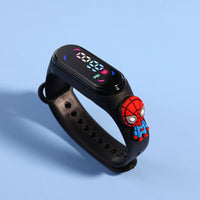 Relojes de moda para niños y mujeres, pulsera electrónica, reloj deportivo táctil LED, muñeca de Spiderman, reloj impermeable