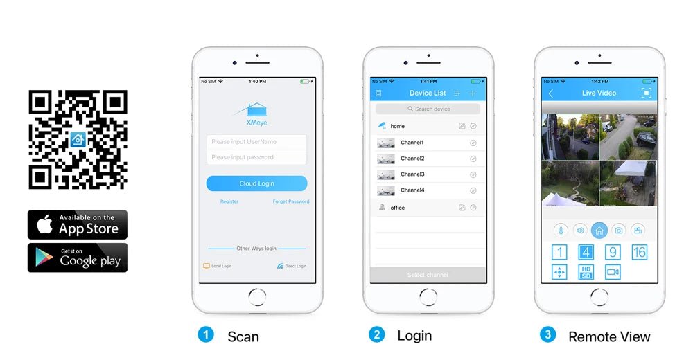 H.View 4K 5Mp 8Mp poe Cctv Security Camera System Home Video Surveillance Kit 8Ch Nvr Audio Outdoor Ip Camera xmeye app