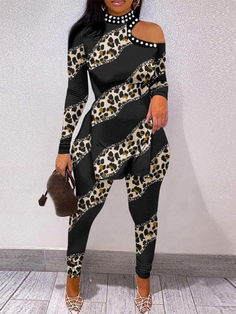 Sexy 2 Piece Sets Women Dashiki African Clothes Spring Summer Pants Suit