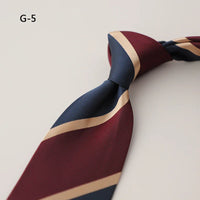 8CM Formal Striped Neckties For Men Suit Professional Gentleman Polyester Paisley Neck Tie Male Groomsman Wedding Party Cravat