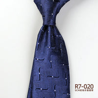 Men's Fashion Silk Tie 8cm Striped Novelty Necktie Blue Green Orange Color Ties For Men Floral Party Ties Wedding Business Gift