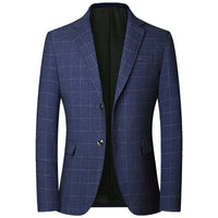 TFETTERS Brand 2025 Spring Mens Wedding Suits Blazer Check Autumn Single Breasted Suits Blazers Men Fashion Blazer for Mens