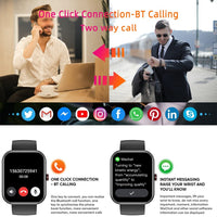 SENBONO Bluetooth Call Smart Watch Men Women Health Sport Monitoring Blood Pressure Oxygen Smart Voice Assistant Smartwatch Men