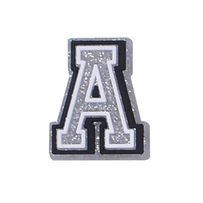 Hot Sale 1Pcs Letter Shoe Charms Decorations for Crocs Accessories Alphabet Pins Women Xmas Party Favors Gifts