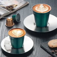 Stainless Steel Espresso Cups Double Walled Vacuum Insulated,Heat Resistant Coffee Cups Unbreakable Stemless Tumbler Small Cup