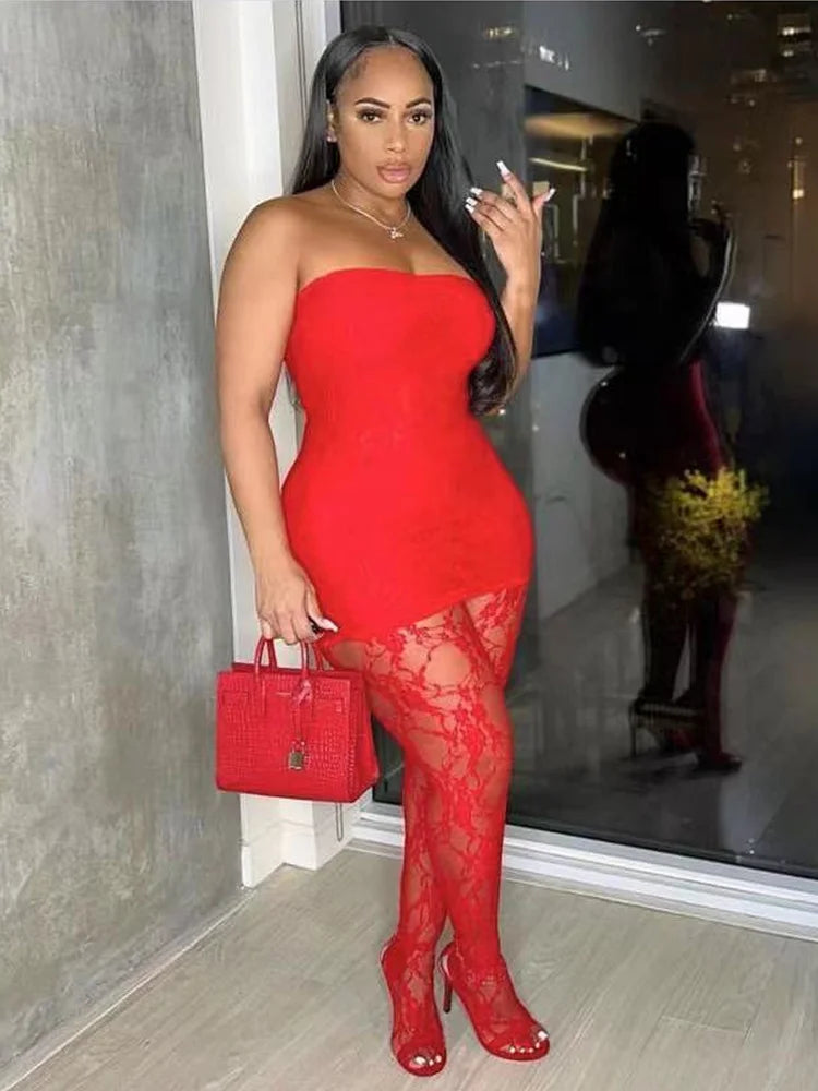 Joskaa Black Red Lace See Through 2 Pcs Set Fashion With Leggings Matc Mega Mart Center Joskaa Black Red Lace See Through 2 Pcs Set Fashion With Leggings Matc Mega Mart Center