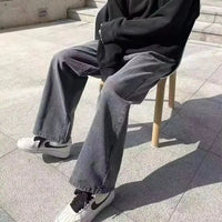 Men's Jeans American Loose Wide-leg Loose Straight Casual Trousers Street Hip-hop Baggy Jeans Black Grey Blue Streetwear Men