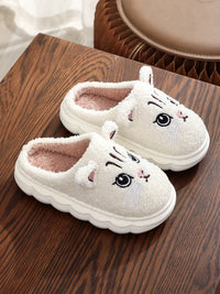 Winter furry slippers are cold and handsome cat half pack winter home warm slippers