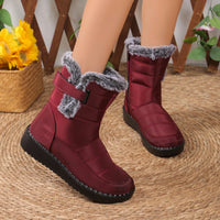 Women Waterproof Winter Shoes for 2024 New Faux Fur Female Long Plush Boots Woman Warm Cotton Snow women's shoes