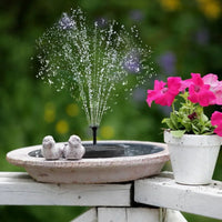 New Mini Solar Water Fountain Pool Pond Waterfall Fountain Garden Supplies Decoration Outdoor Solar Powered Fountain Bird Baths