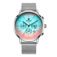 2023 New Fashion Color Bright Glass Watch Men Top Luxury Brand Chronograph Men