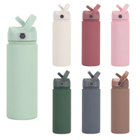 Insulated Water Bottle 500ml Custom Text/Logo - 304 Steel, 24H Cold, Office & Gym Essentials