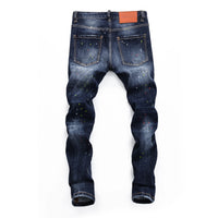 2024Good  HOT NEW D Men Jeans Denim Pants Hole Slim Pencil Trousers  design Classics Fashionable d jeans for men