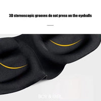 3D Contoured Sleep Mask 100% Light Blocking Eye Mask Ultra-Soft Skin-Friendly Material Breathable Eye Cover For Rest Travel Yoga