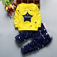 2PCS Girls Outfits Baby Girl Clothes for Kids Clothing Toddler Children's Jogging Cartoon Casual Sports Suit Children Kids Suits