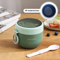 600ml Food Thermal Jar Insulated Soup Cup Thermos Containers Stainless Steel Lunch Box Thermo Keep Hot Vaccum Cup With Spoon