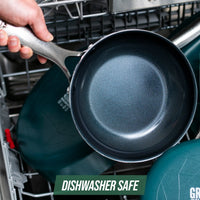 Blue Diamond 12-Piece Ceramic Non-Stick Cookware Set, Green
