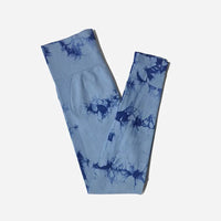 Tie Dye Seamless Leggings For Women High Waist Yoga Pants  Scrunch Butt Lifting Tights Fitness Workout Leggins Gym Clothing