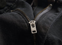 Punk Street Style Ripped Skinny Jeans Men Vintage Wash Solid Denim Trouser Mens Casual Slim Fit Pencil Denim Holes Pants 2024