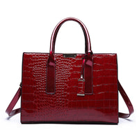 Patent Leather Women Messenger Bags Crocodile Female Crossbody Shoulder Hand Bags for Women 2022 High Quality Ladies Handbags