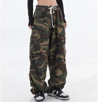 Teenage Girls Cargo Pants Autumn Camouflage Sport Casual Trousers for Children Trendy Cool All-match Loose Kids Pants 12 13 Year