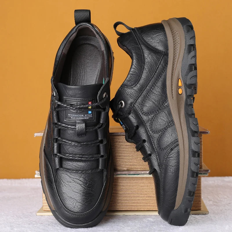 Men's Outdoor Leisure Shoes Mountaineering Fashion Sports Shoes Anti Slip Lightweight Shoes Comfortable Men Sneakers 2025 New