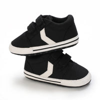 Newborn Baby Boys Girls Classic Sports Sneakers Canvas First Walkers Soft Sole Anti-Slip Comfortable Infant Toddler Shoes