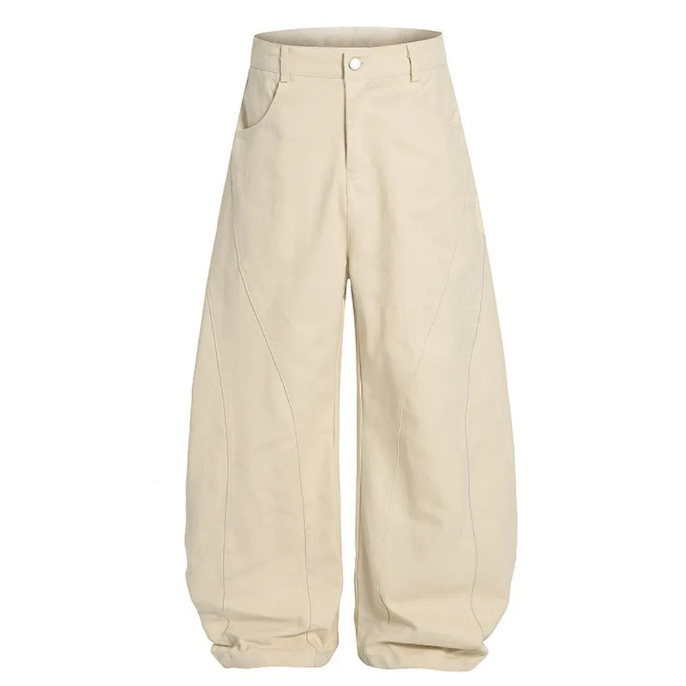 Simple High Waist Denim Jeans Baggy Loose Star Jeans Women Y2k Retro Wide Leg Casual Pants Party