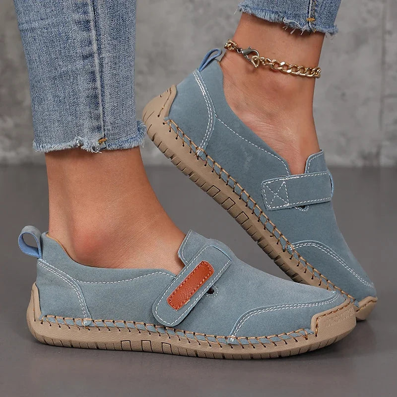 Women's Suede Loafers 2025 Casual Flat Shoes Comfortable Slip on Shoes Luxe Designer Schoenen Da Size 36 43aut É Tenis Feminino