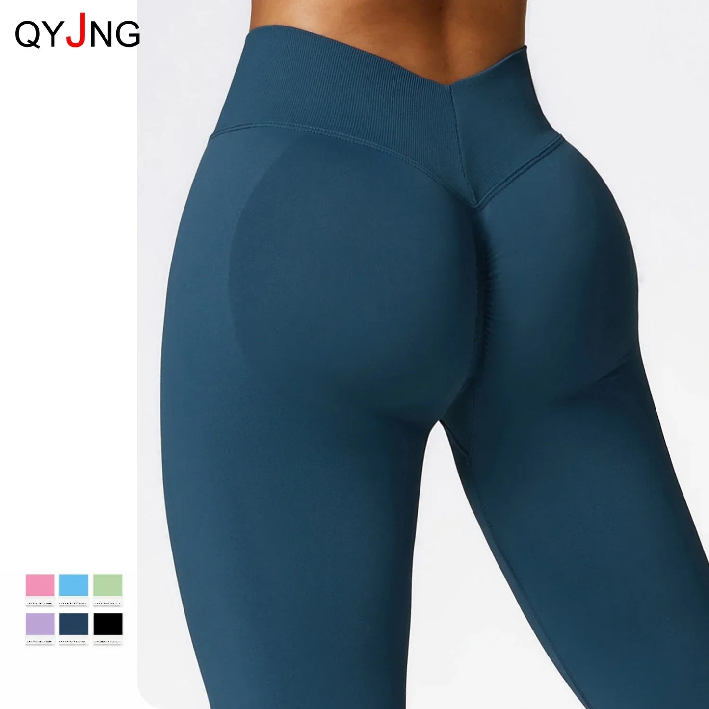 Sexy Seamless Scrunch Legging Pants Raises Butt Sporty Women Gym Fitness Leggings High Waist Leisure Sport Tights Push Up Black