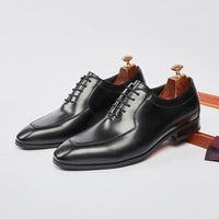 New Man Genuine Leather Dress Shoes Formal Shoes Rubber Sole Business Office Male Wedding Party Shoes Oxford Men Italian Shoe