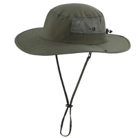 Connectyle UPF50+ Mens Sun Hat Wide Brim Adjustable Womens UV Protection Beach Bucket Hat for Fishing Hiking Snap Up Cowboy Hat