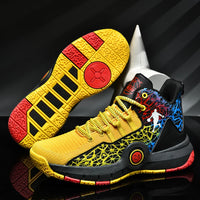 Basketball Shoes Men Field Training Non-slip High-top Luxyry Design Mesh Breathable Sneakers Pro Original Kids Basketball Boots